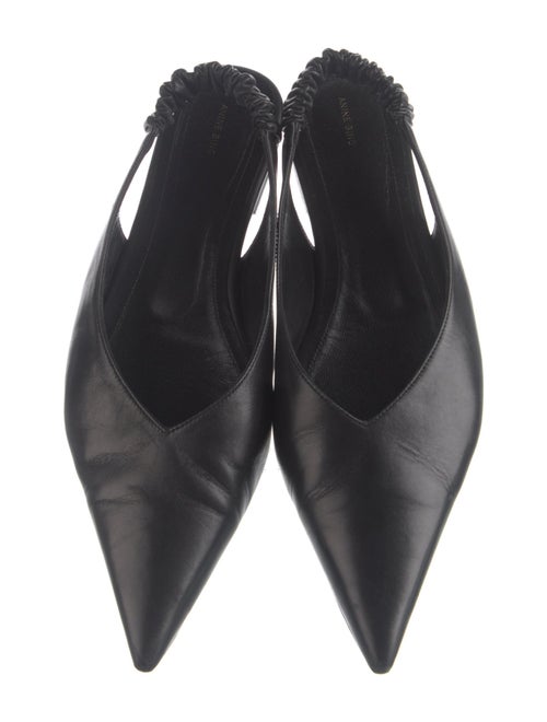 Anine Bing Leather Slingback Flats