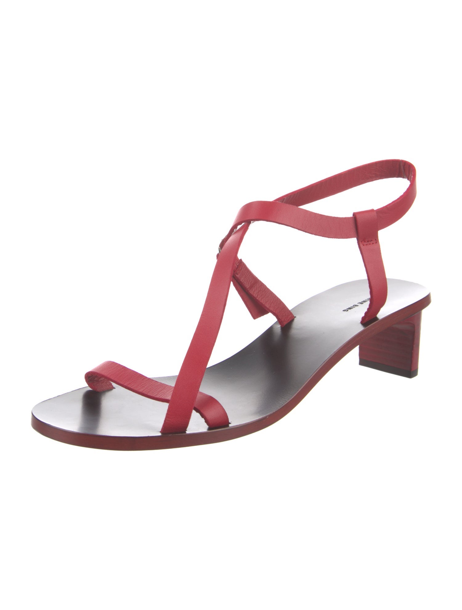 Anine Bing Leather T-Strap Sandals
