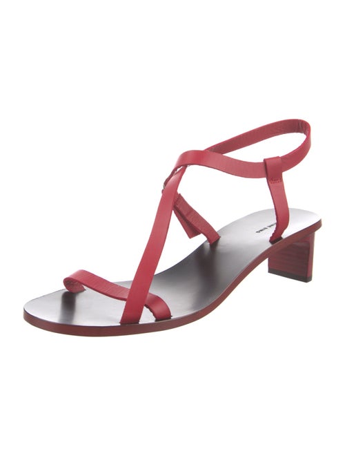 Anine Bing Leather T-Strap Sandals