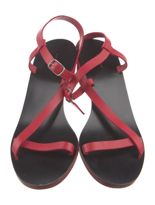 Anine Bing Leather T-Strap Sandals