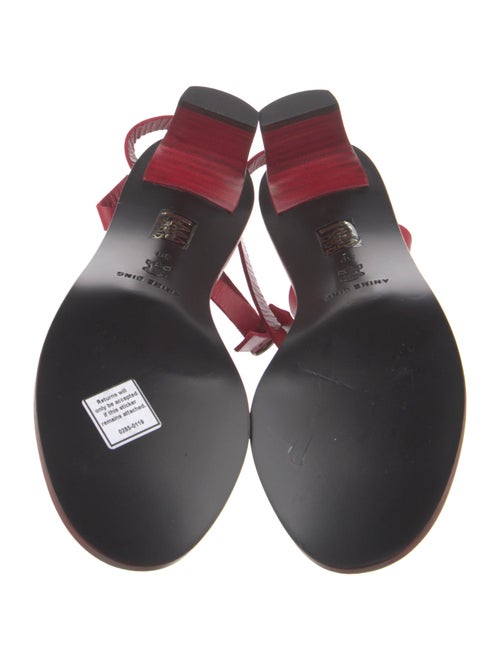 Anine Bing Leather T-Strap Sandals