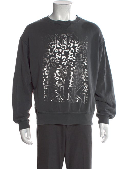 Anine Bing Graphic Print Crew Neck Sweatshirt