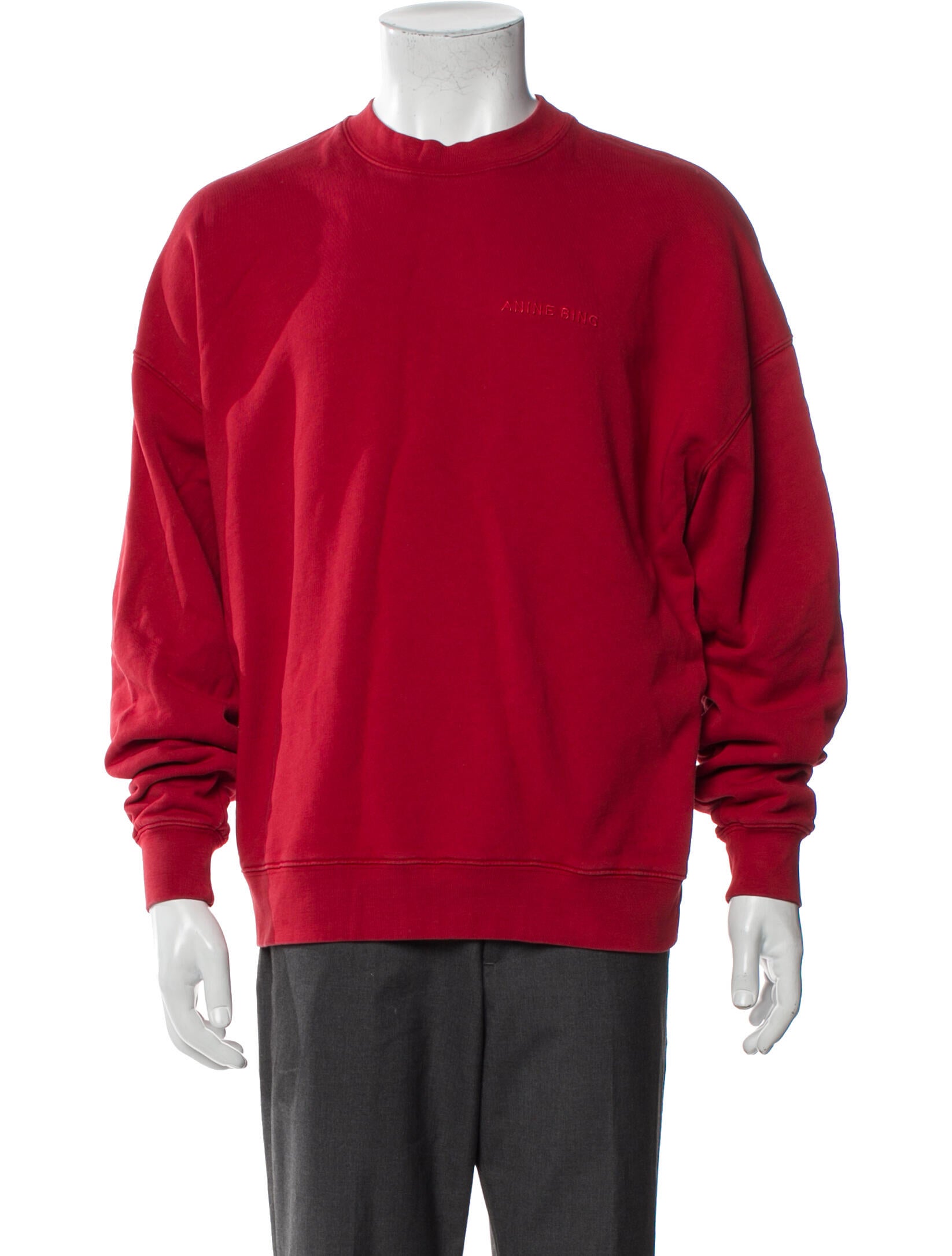 Anine Bing Crew Neck Long Sleeve Pullover