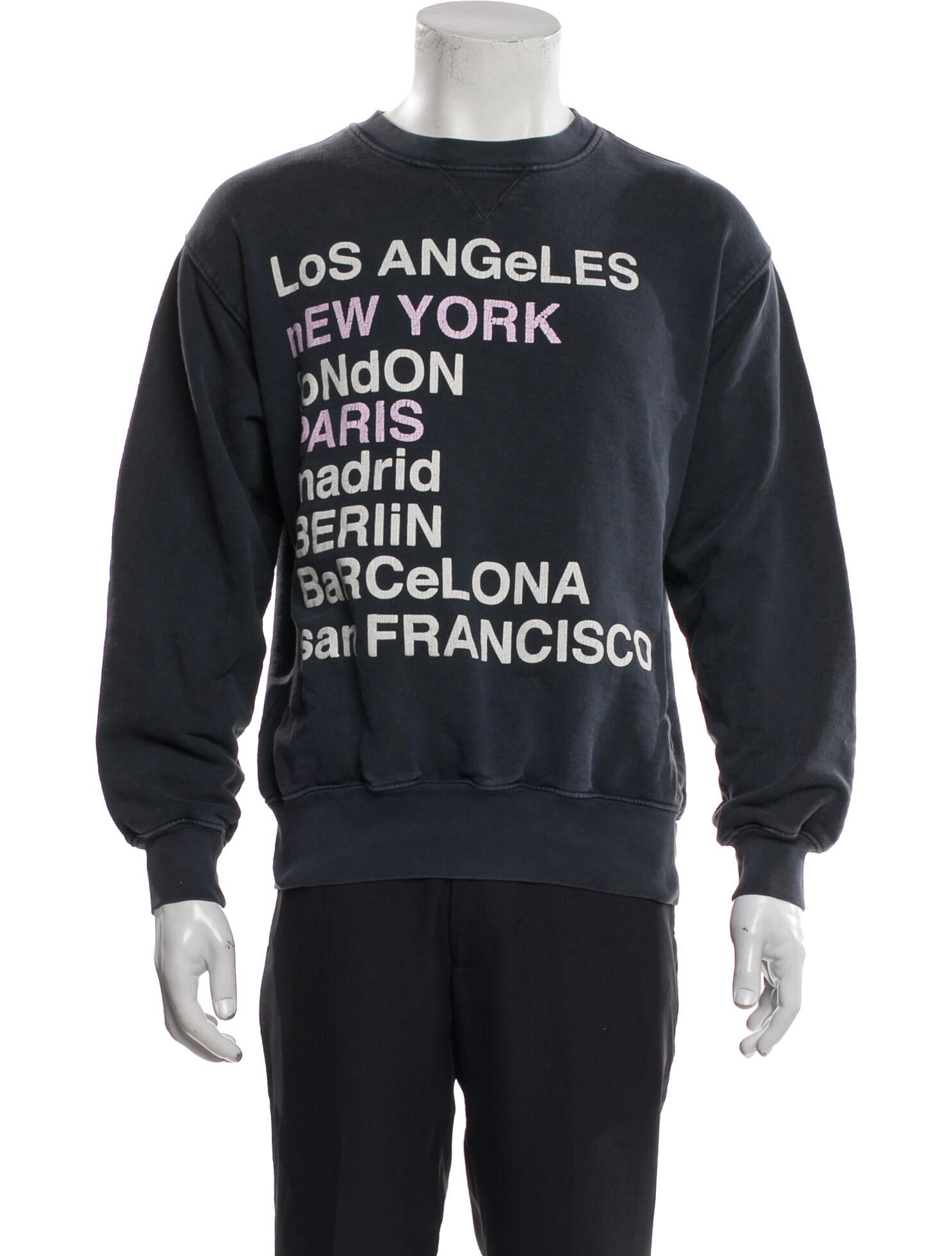 Anine Bing Graphic Print Crew Neck Sweatshirt