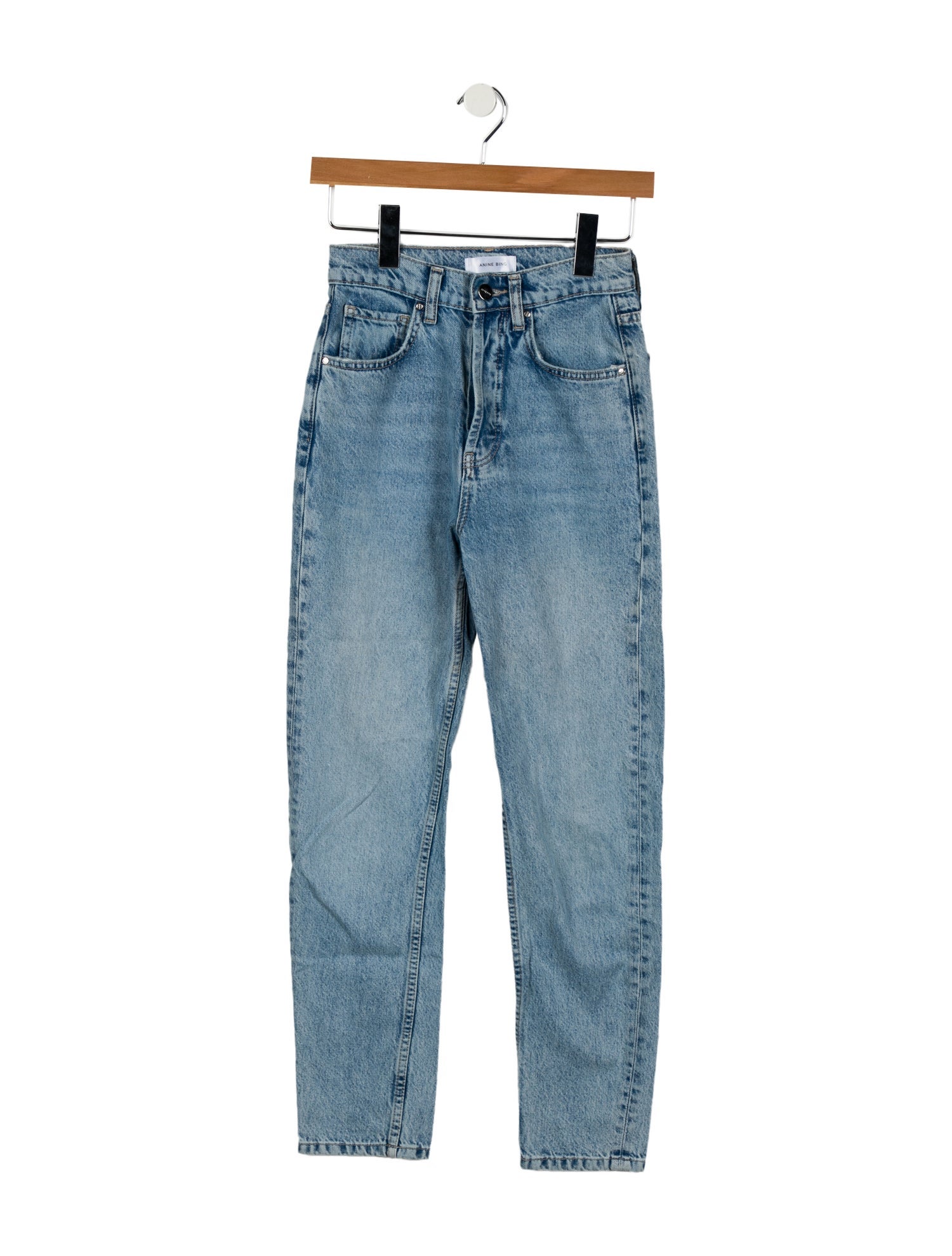 Anine Bing Mid-Rise Skinny Leg Jeans