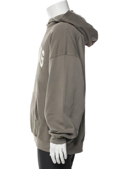 Anine Bing Graphic Print V-Neck Hoodie