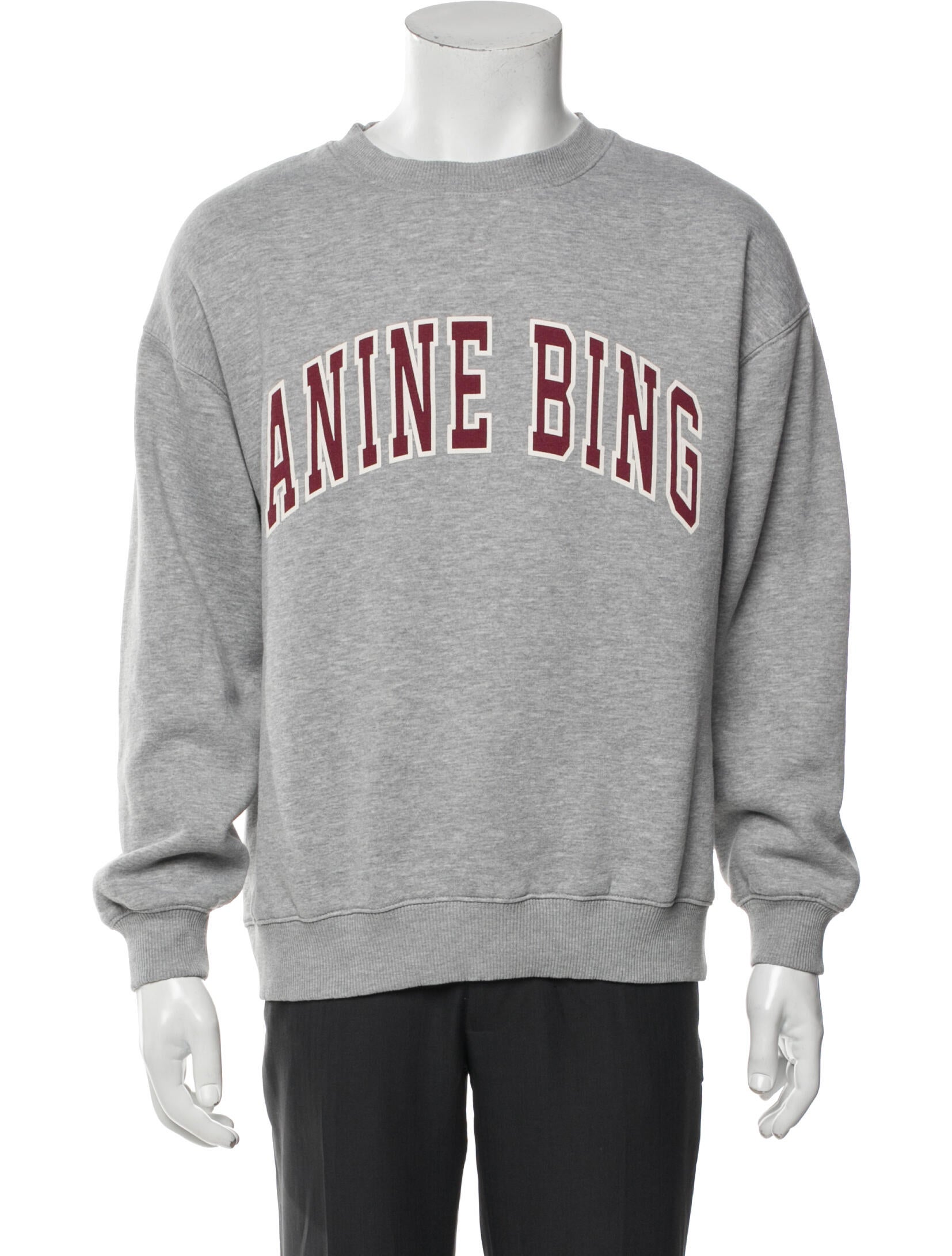 Anine Bing Graphic Print Crew Neck Sweatshirt