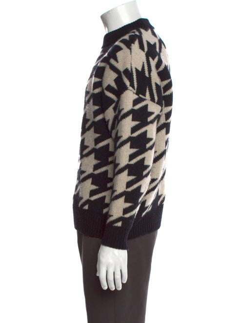 Anine Bing Virgin Wool Houndstooth Print Pullover