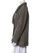 Anine Bing Houndstooth Print Peacoat