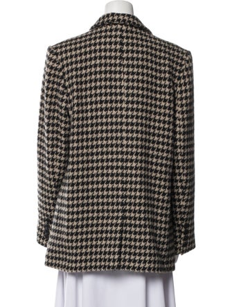 Anine Bing Houndstooth Print Peacoat