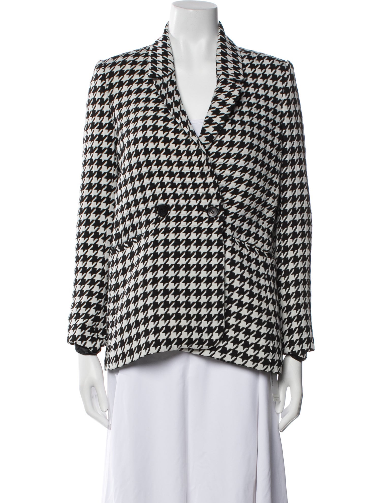 Anine Bing Plaid Print Blazer