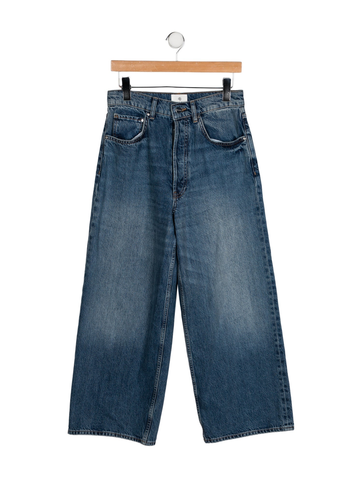 Anine Bing High-Rise Wide Leg Jeans