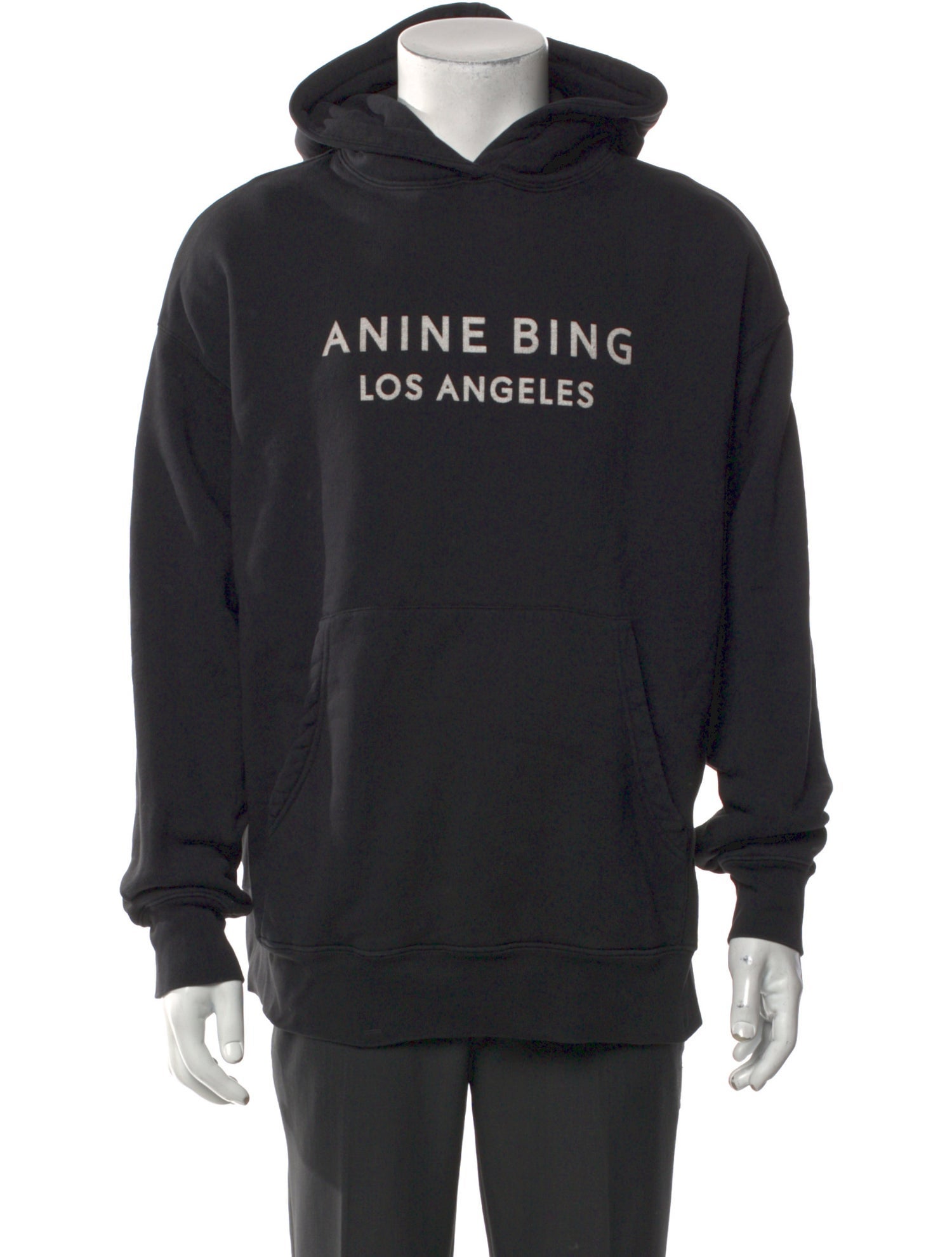 Anine Bing Graphic Print Crew Neck Hoodie