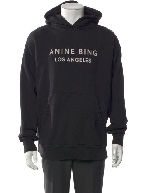 Anine Bing Graphic Print Crew Neck Hoodie
