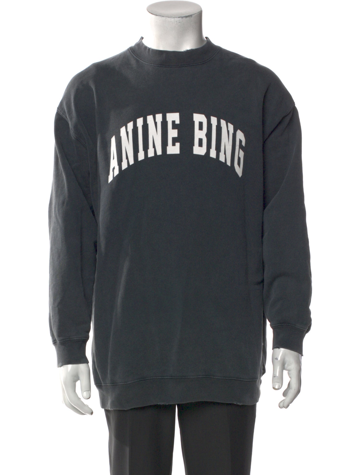 Anine Bing Graphic Print Crew Neck Sweatshirt