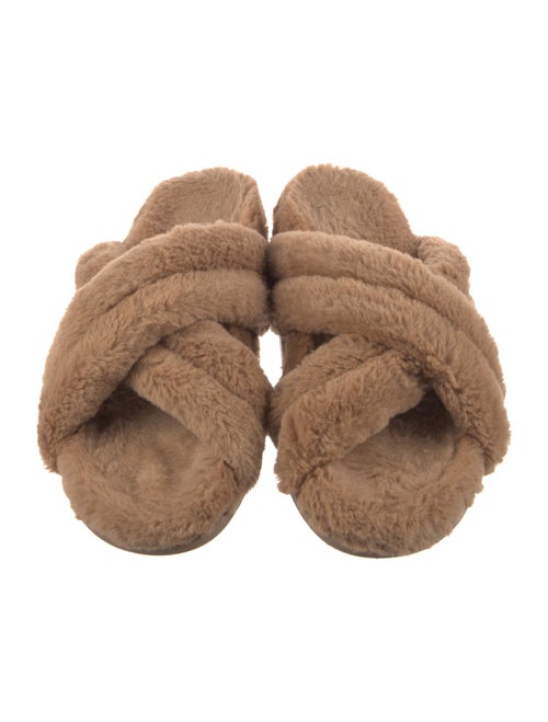 Anine Bing Faux Fur Slides