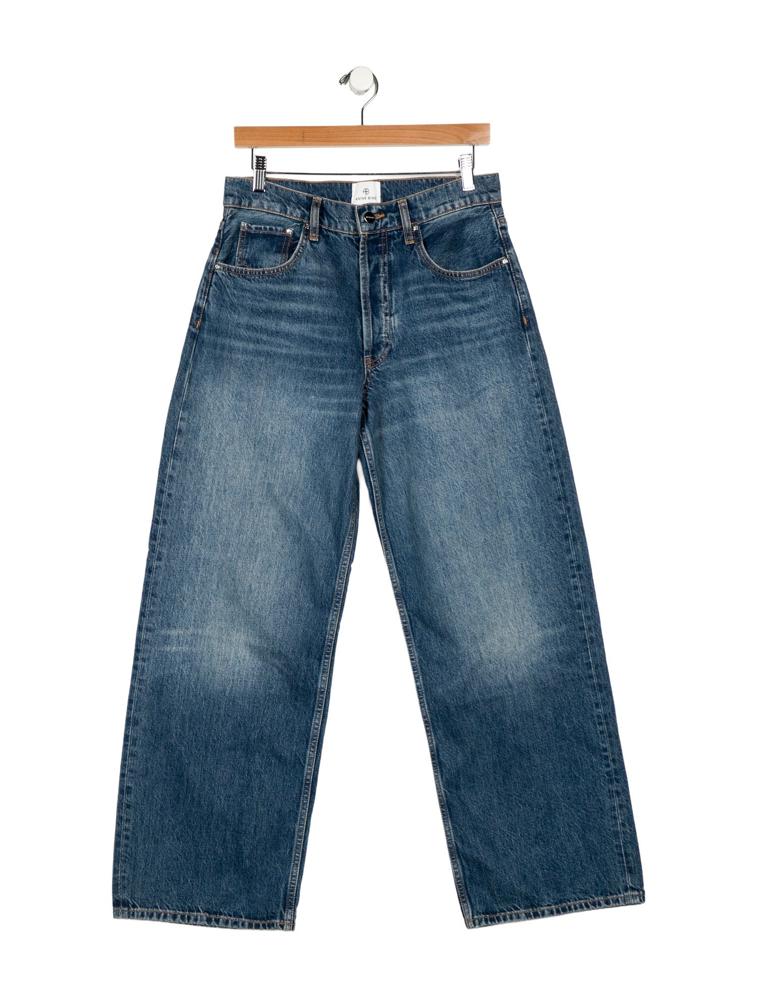 Anine Bing High-Rise Wide Leg Jeans