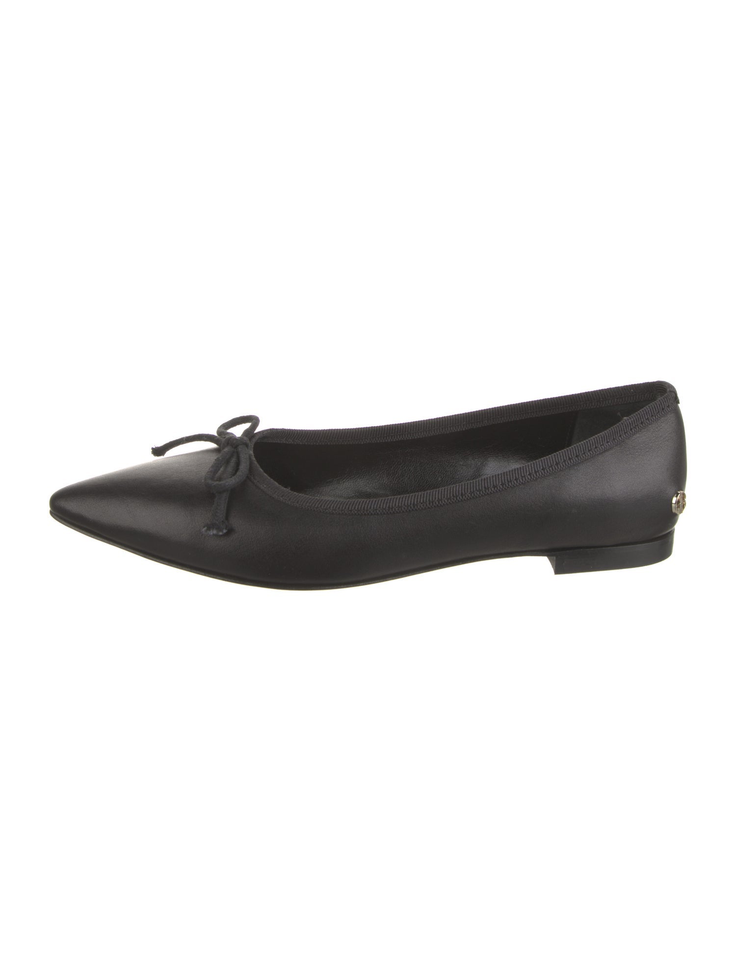 Anine Bing Leather Bow Accents Ballet Flats
