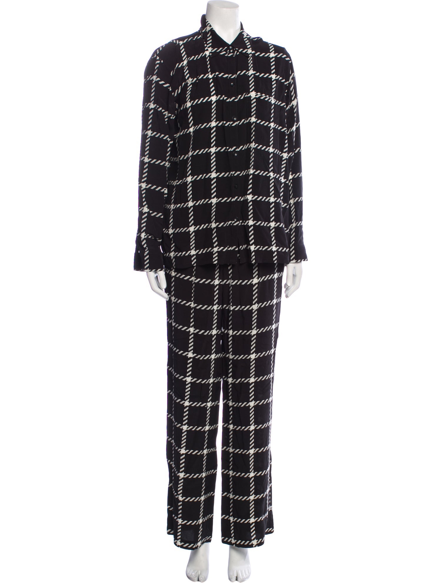 Anine Bing Plaid Print Set