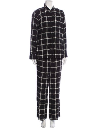 Anine Bing Plaid Print Set