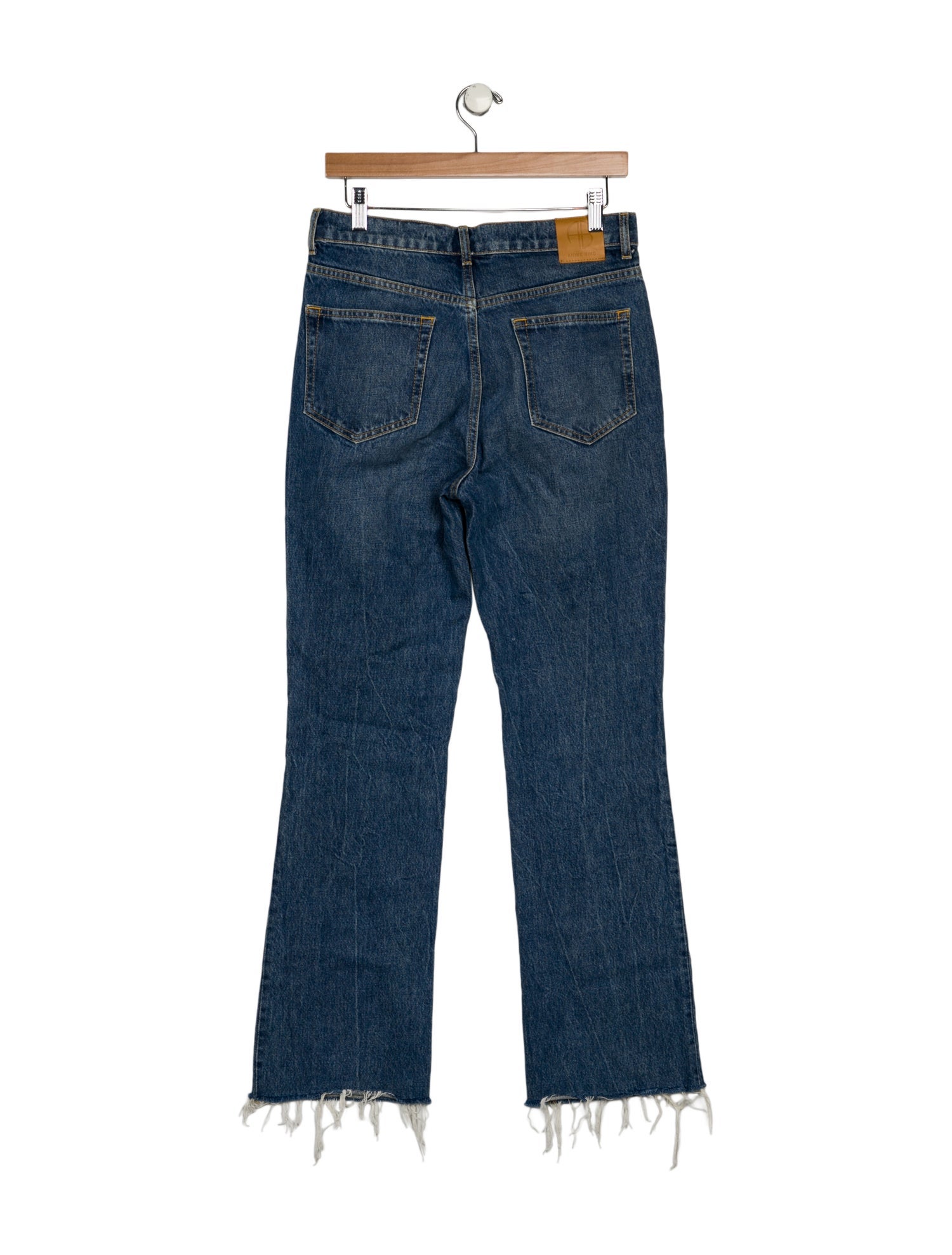 Anine Bing High-Rise Straight Leg Jeans