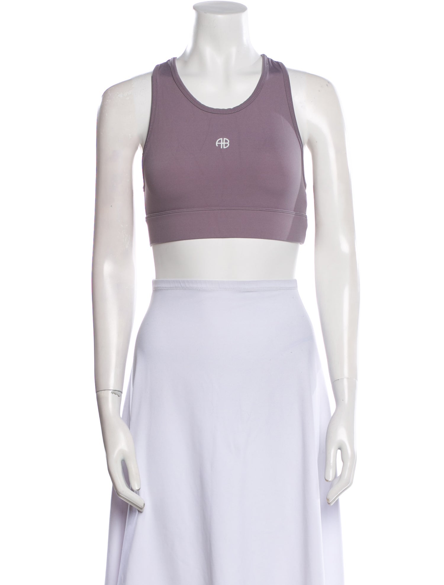 Anine Bing Scoop Neck Sleeveless Crop Top