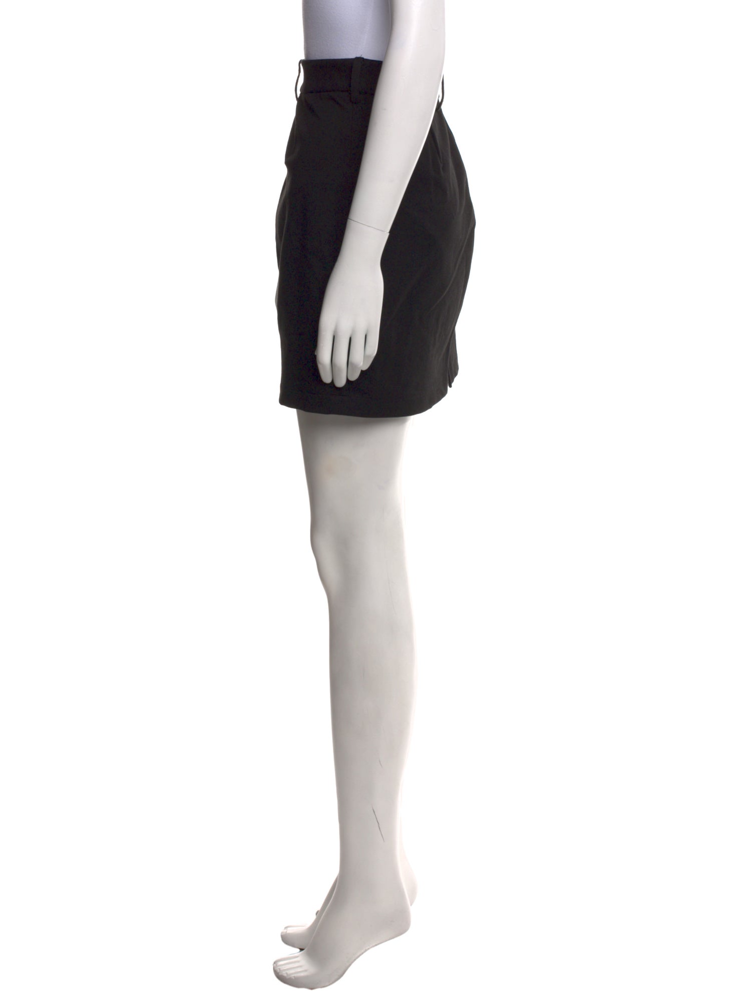 Anine Bing Raw-Edge Trim Mini Skirt