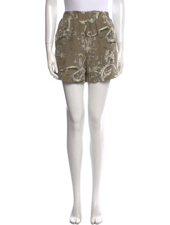 Anine Bing Printed Mini Shorts