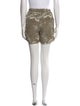 Anine Bing Printed Mini Shorts