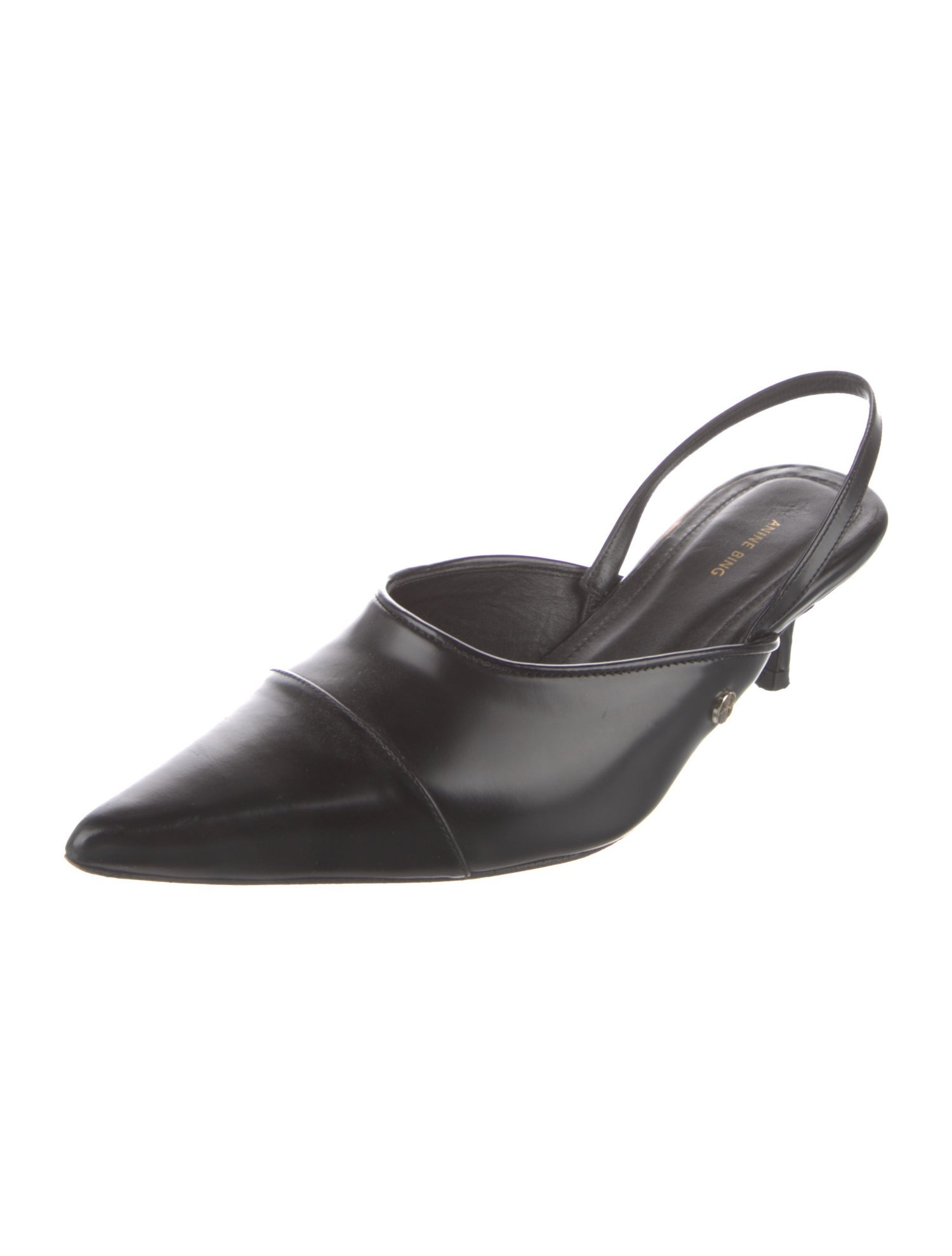 Anine Bing Leather Slingback Pumps
