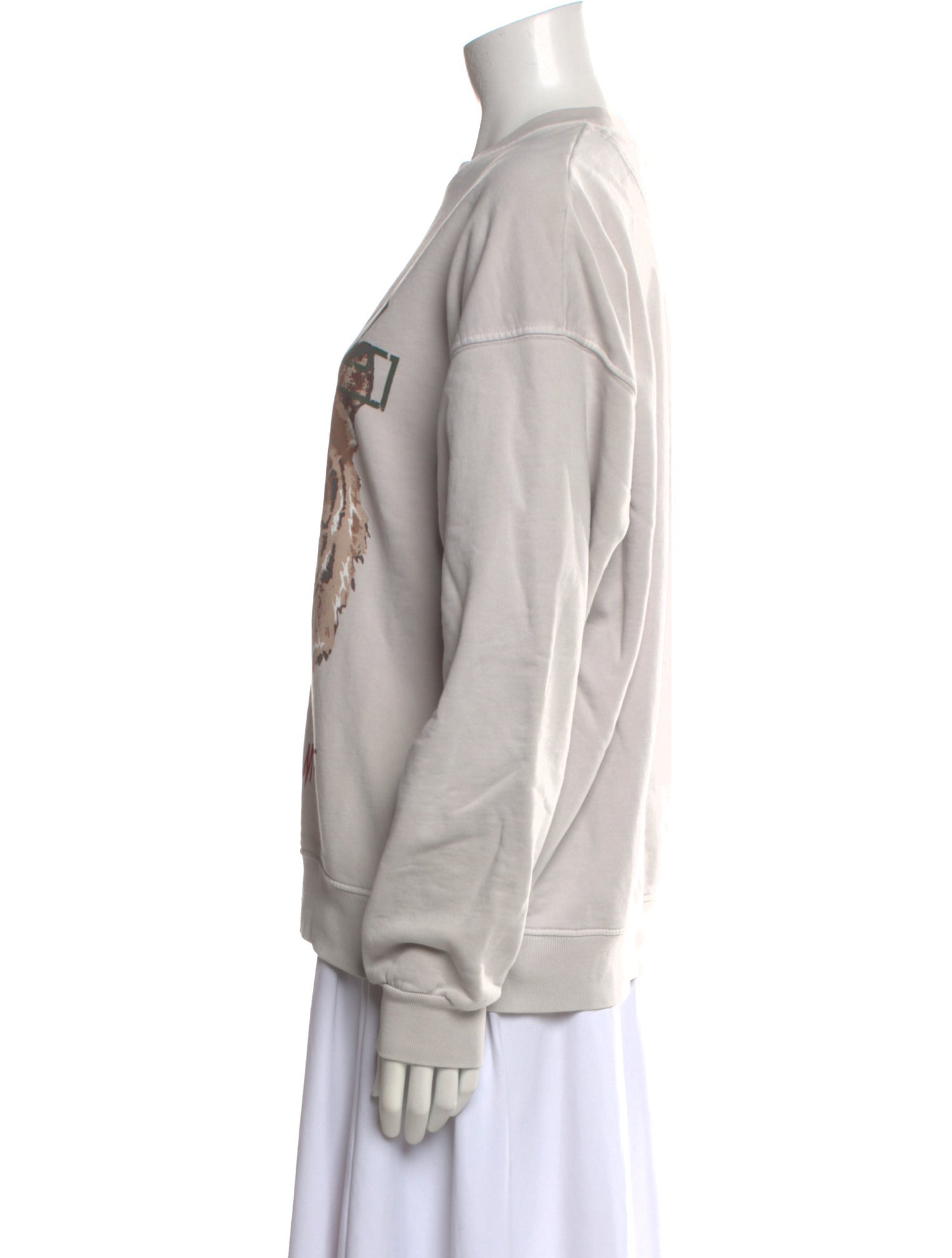 Anine Bing Graphic Print Crew Neck Sweatshirt