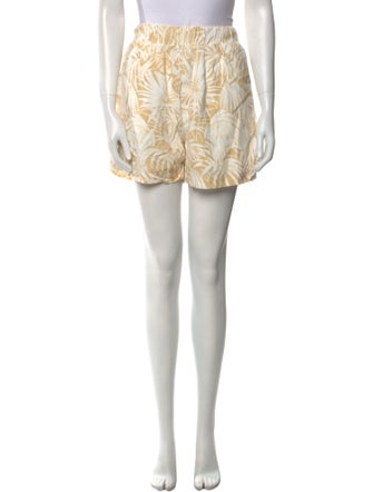 Anine Bing Printed Mini Shorts