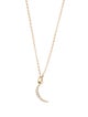 Anine Bing 14K Diamond Moon Charm w/14K Unbranded Chain