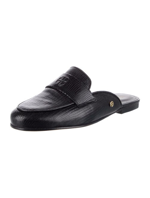 Anine Bing Embossed Leather Mules