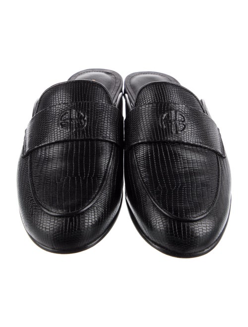 Anine Bing Embossed Leather Mules