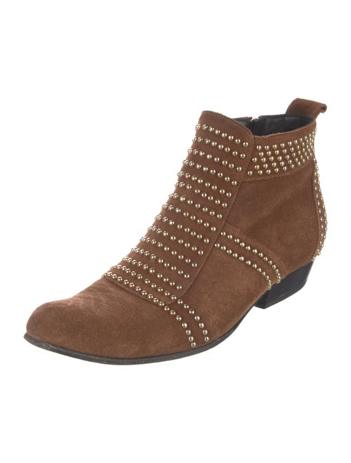 Anine Bing Suede Studded Accents Boots