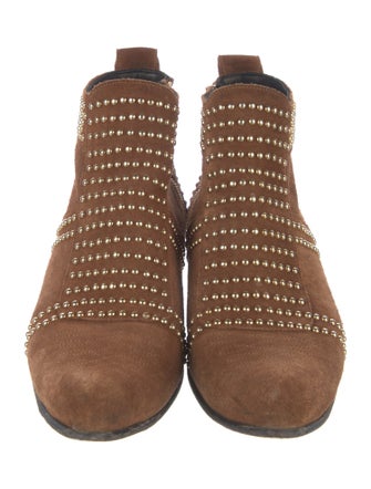 Anine Bing Suede Studded Accents Boots