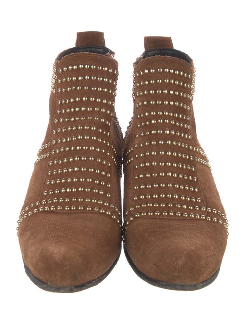 Anine Bing Suede Studded Accents Boots