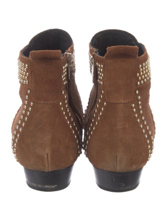 Anine Bing Suede Studded Accents Boots
