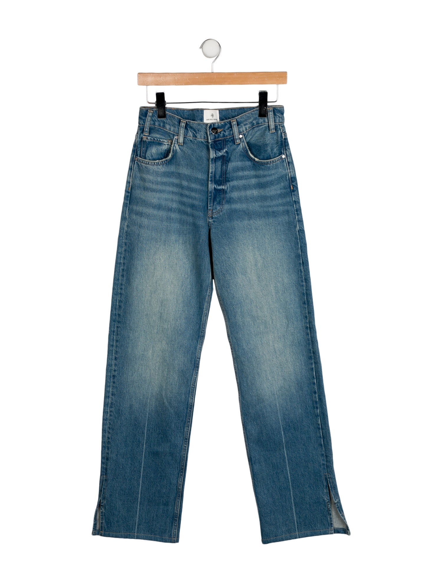 Anine Bing High-Rise Wide Leg Jeans