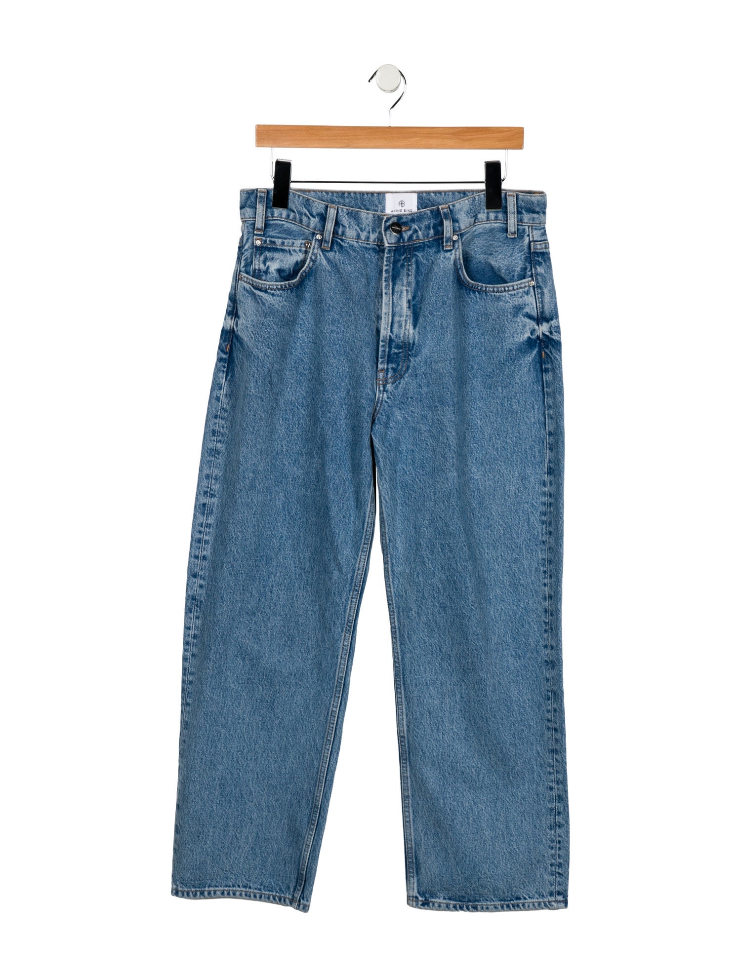 Anine Bing High-Rise Wide Leg Jeans