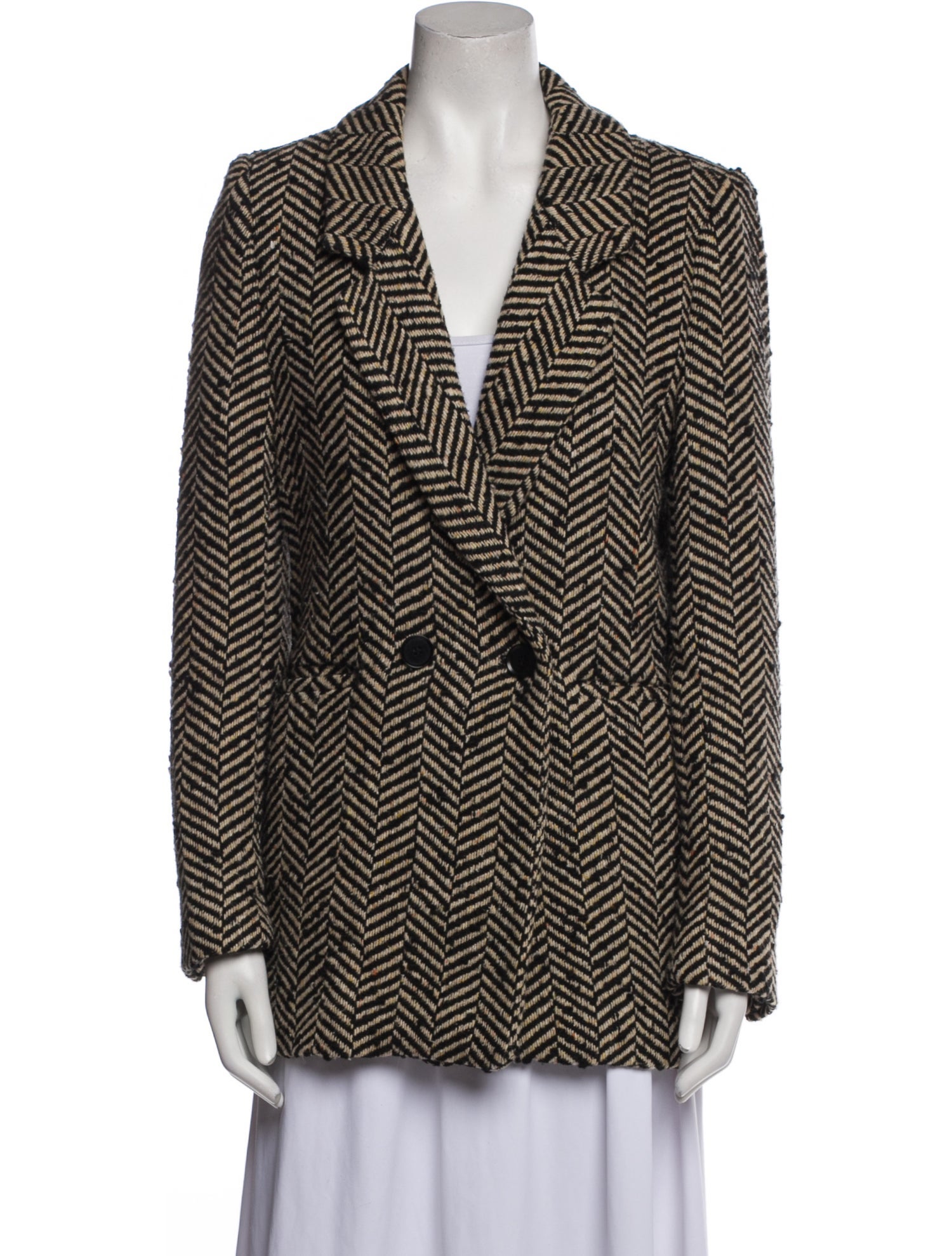 Anine Bing Tweed Tweed Pattern Blazer
