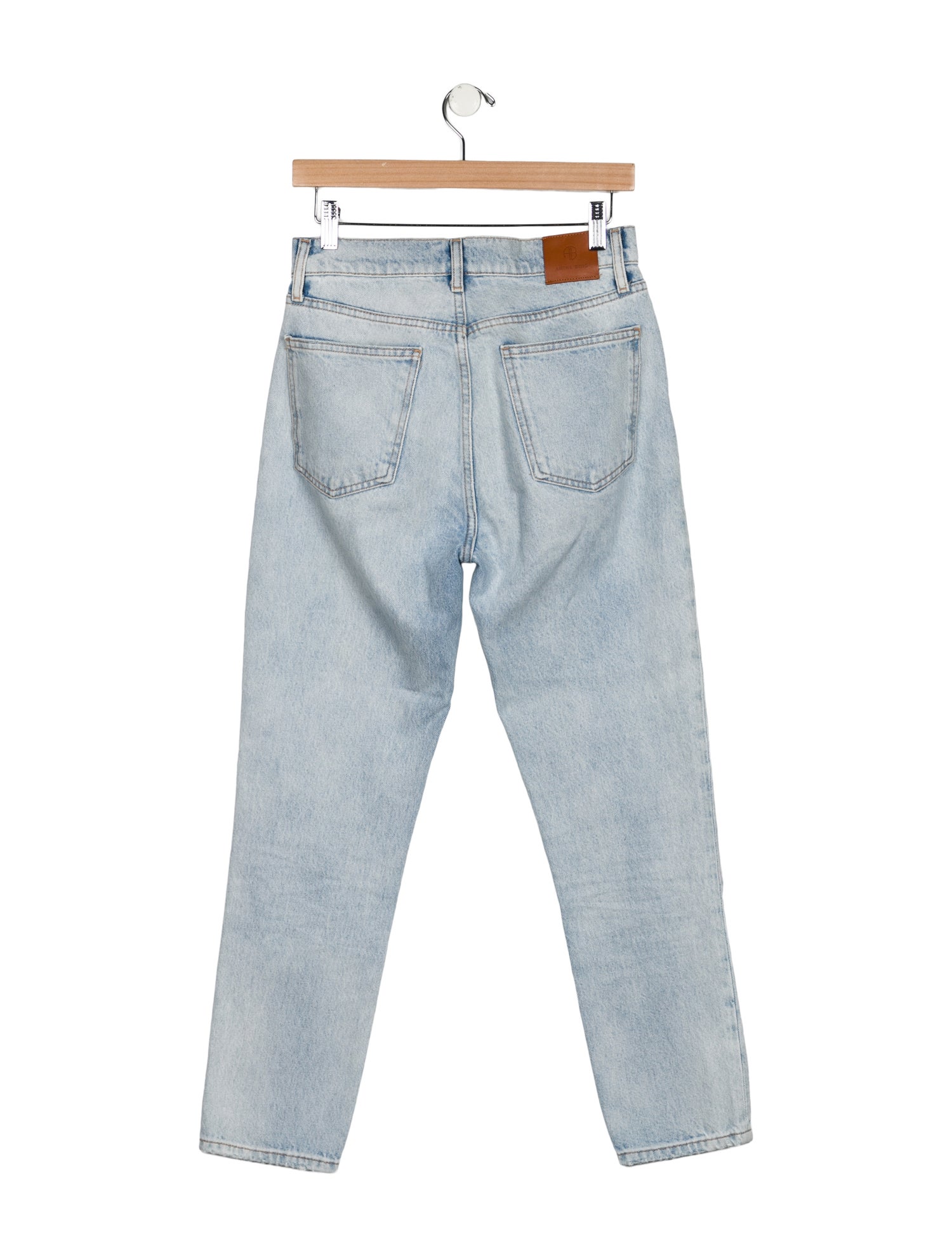 Anine Bing High-Rise Straight Leg Jeans