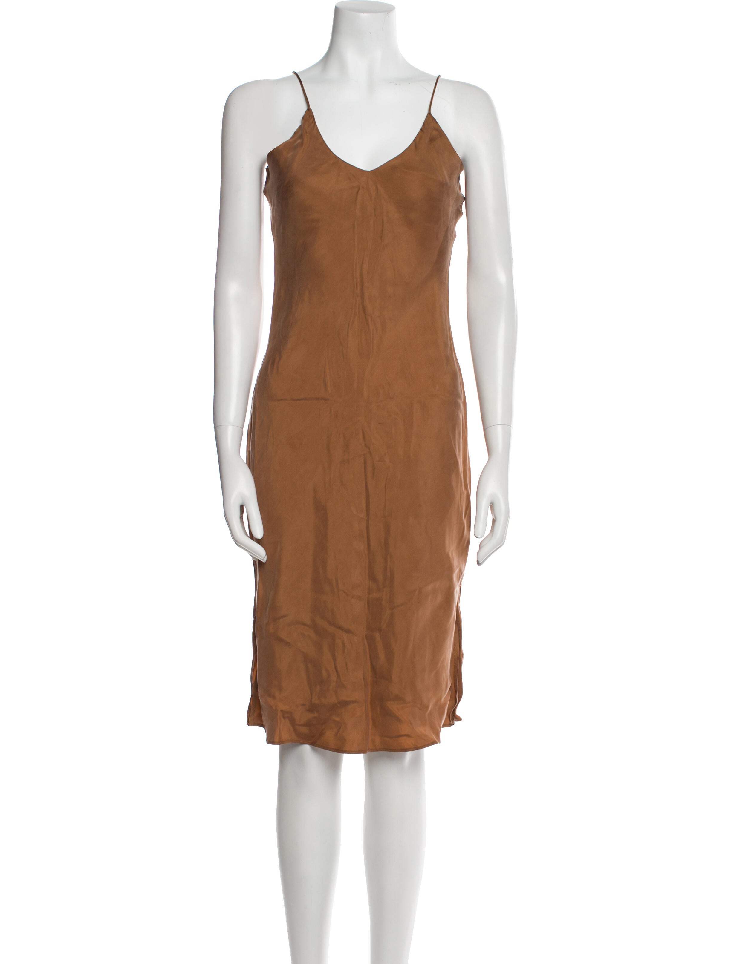 Anine Bing Scoop Neck Knee-Length Dress