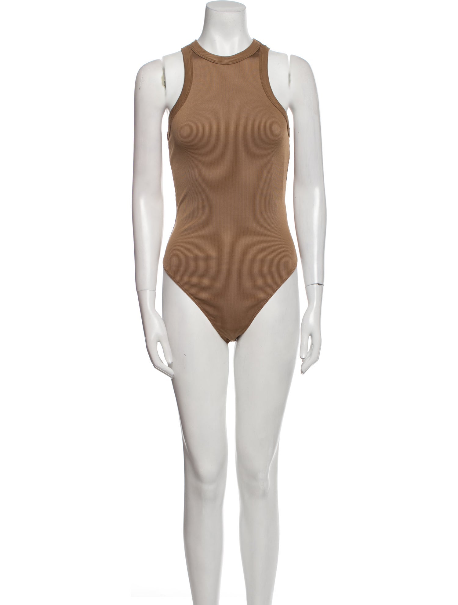 Anine Bing Nylon Crew Neck Bodysuit