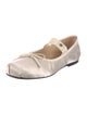 Anine Bing Satin Bow Accents Mary Jane Flats