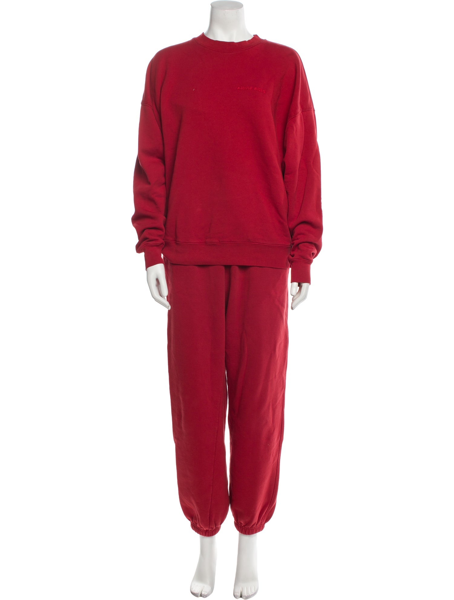 Anine Bing Embroidered Accent Tracksuit