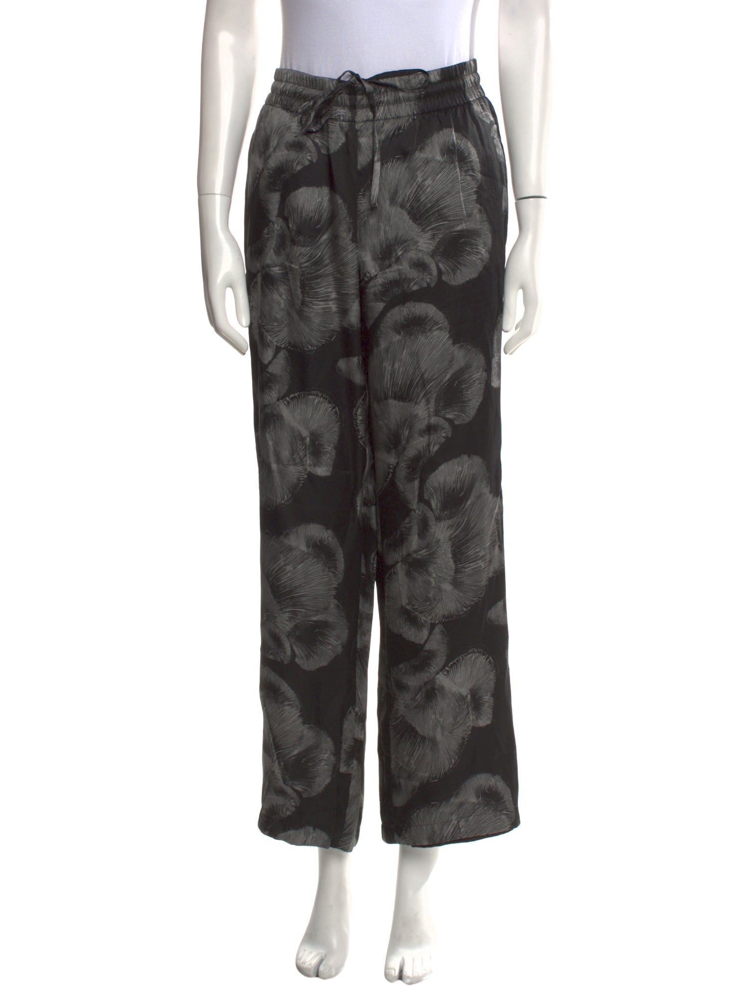 Anine Bing Silk Wide Leg Pants