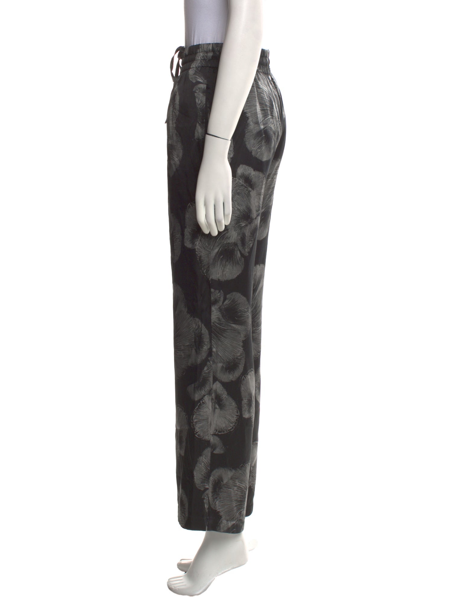 Anine Bing Silk Wide Leg Pants