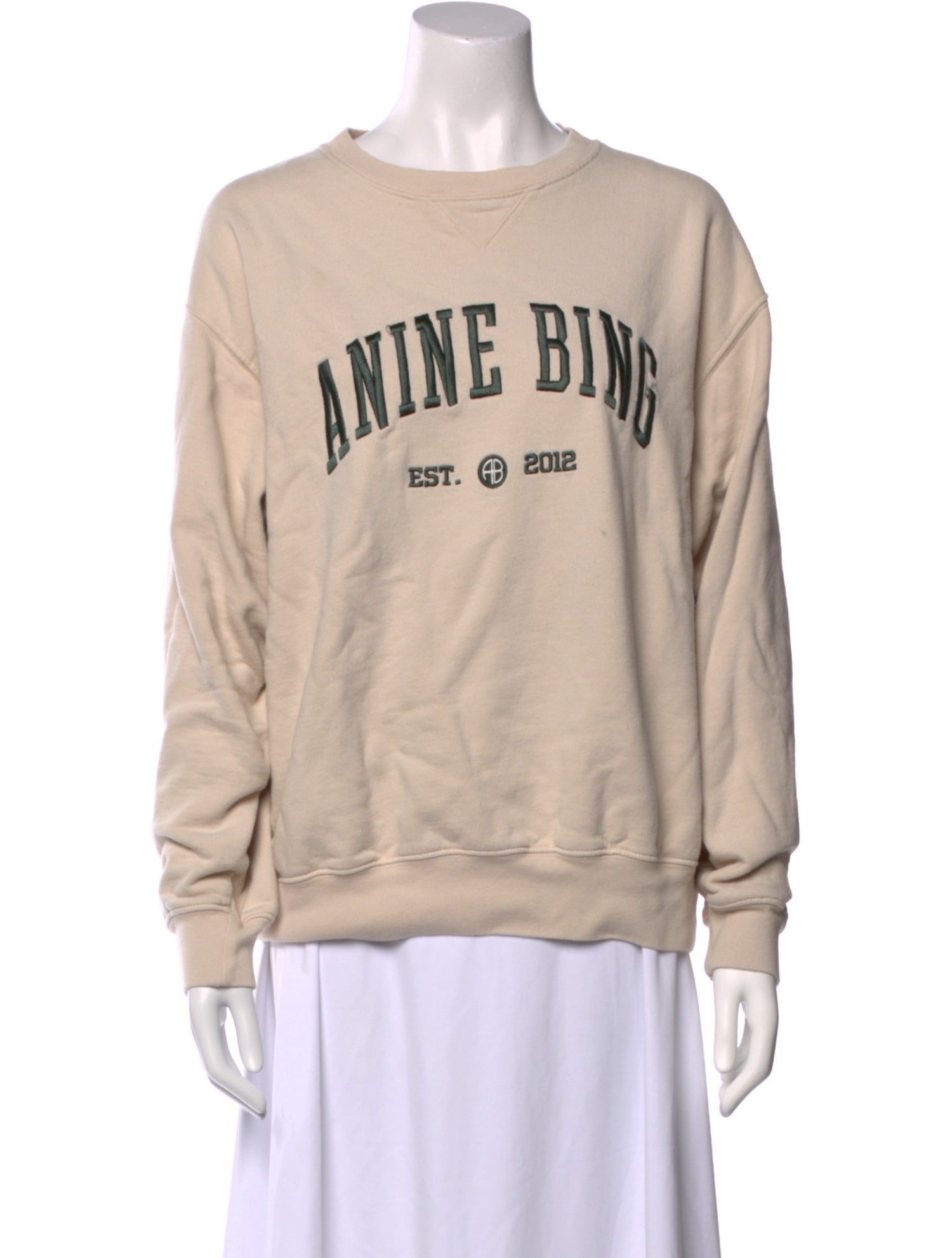 Anine Bing Graphic Print Crew Neck Sweatshirt